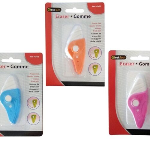 Eraser w/Plastic Case blister card