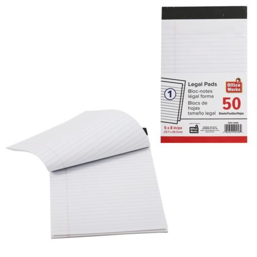Legal Pad 5x8", White (50-Sheets)