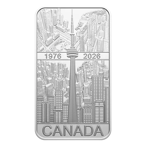 99.9% Silver-CN Tower 50th Anniversary 1oz