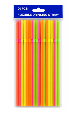 PLASTIC STRAW (PK/100)