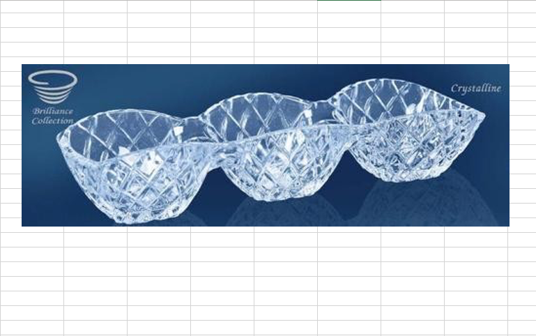 DIVIDED DEEP DISH 3 SECTION CRYSTALLINE
