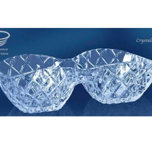 DIVIDED DISH 2 SECTION CRYSTALLINE