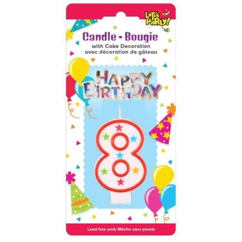 #8 Birthday Candle set