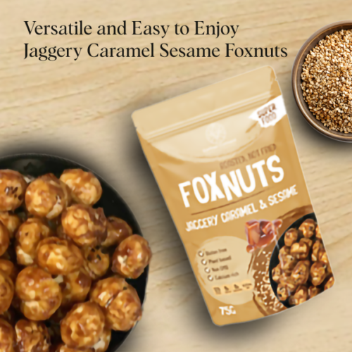 FOXNUTS JEGGERY & SESAME (75GM)