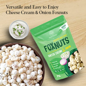 FOXNUTS CHEESE CREAM & ONION (75GM)
